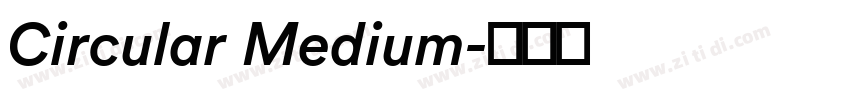 Circular Medium字体转换
